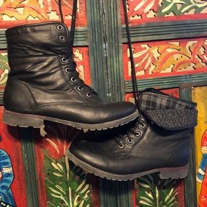 Black “Combat” Boots